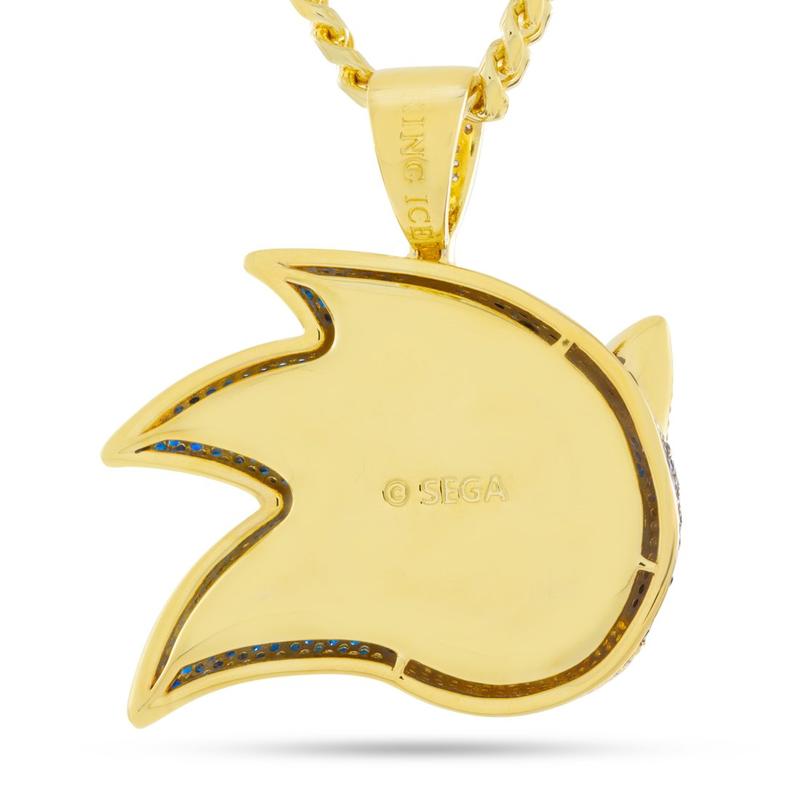solid gold back Sonic the Hedgehog