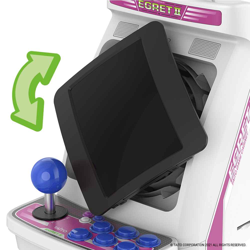 Mini console rotating screen