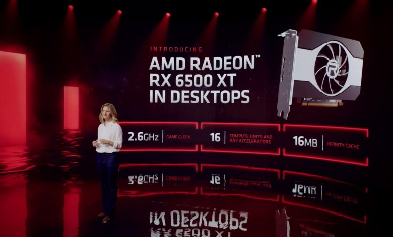 The new AMD GPU, the AMD Radeon RX 6500 XT