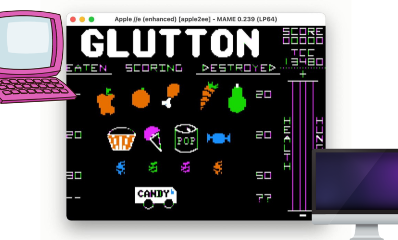 Glutton title screen by Tracey Cullinan
