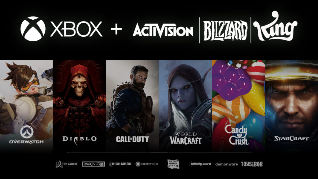 microsoft xbox activision blizzard overwatch call of duty diablo