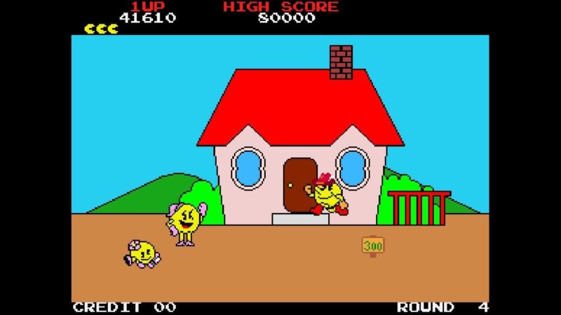 Pac-Land Screenshot Without Ms. Pac-Man