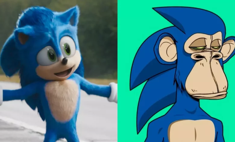 An example of what a Sonic NFT would look like in SEGA SuperGame project