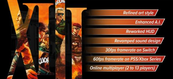 XIII Remake logo with the different remake plans laid out beside the logo