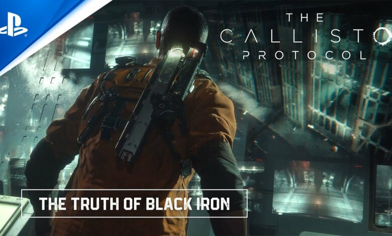 The Callisto Protocol: The Truth of Black Iron thumbnail with the protagonist looking at a dark city landscape.