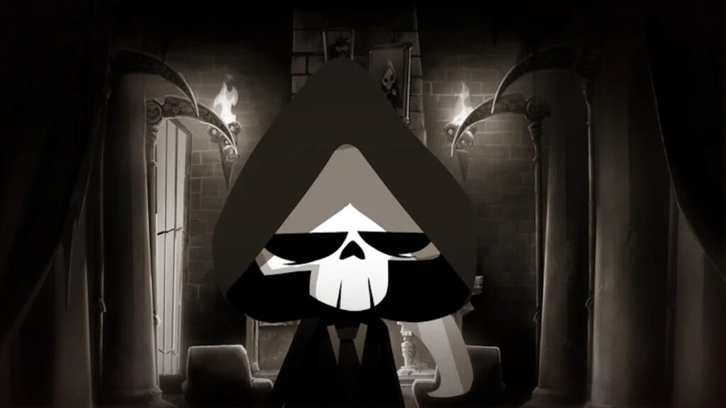 Have a Nice Death, the tired office working Grim Reaper