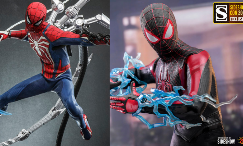 Spider-Man 2 collectible figures Hot Toys
